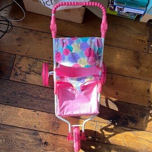American girl toy 3 wheels stroller for dolls